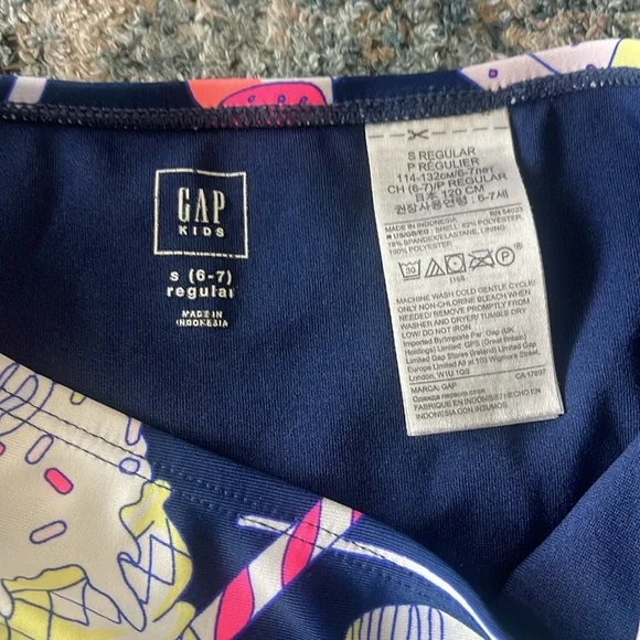Gap Kids 2 Piece Ice Cream Tankini Swim Set ~ Girl’s‎ Small (6-7) - Picture 2 of 3
